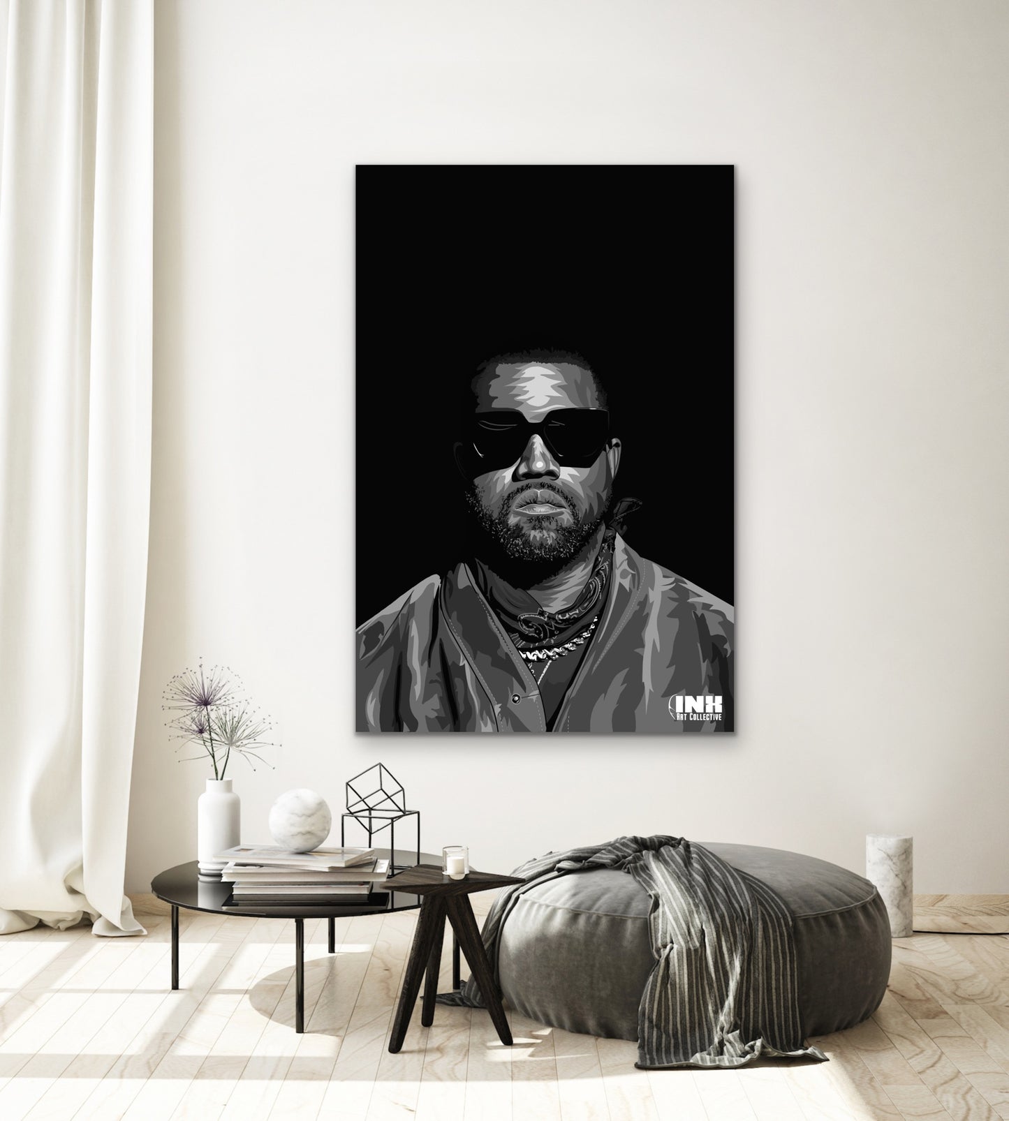 Monochrome Rap Canvas Wall Art