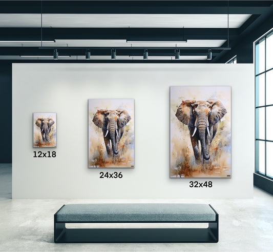 Majestic Elephant Canvas Wall Art