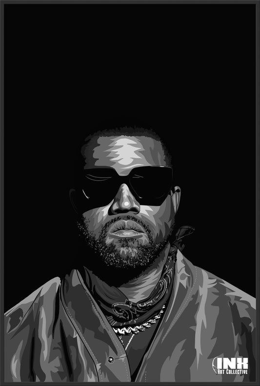Monochrome Rap Canvas Wall Art