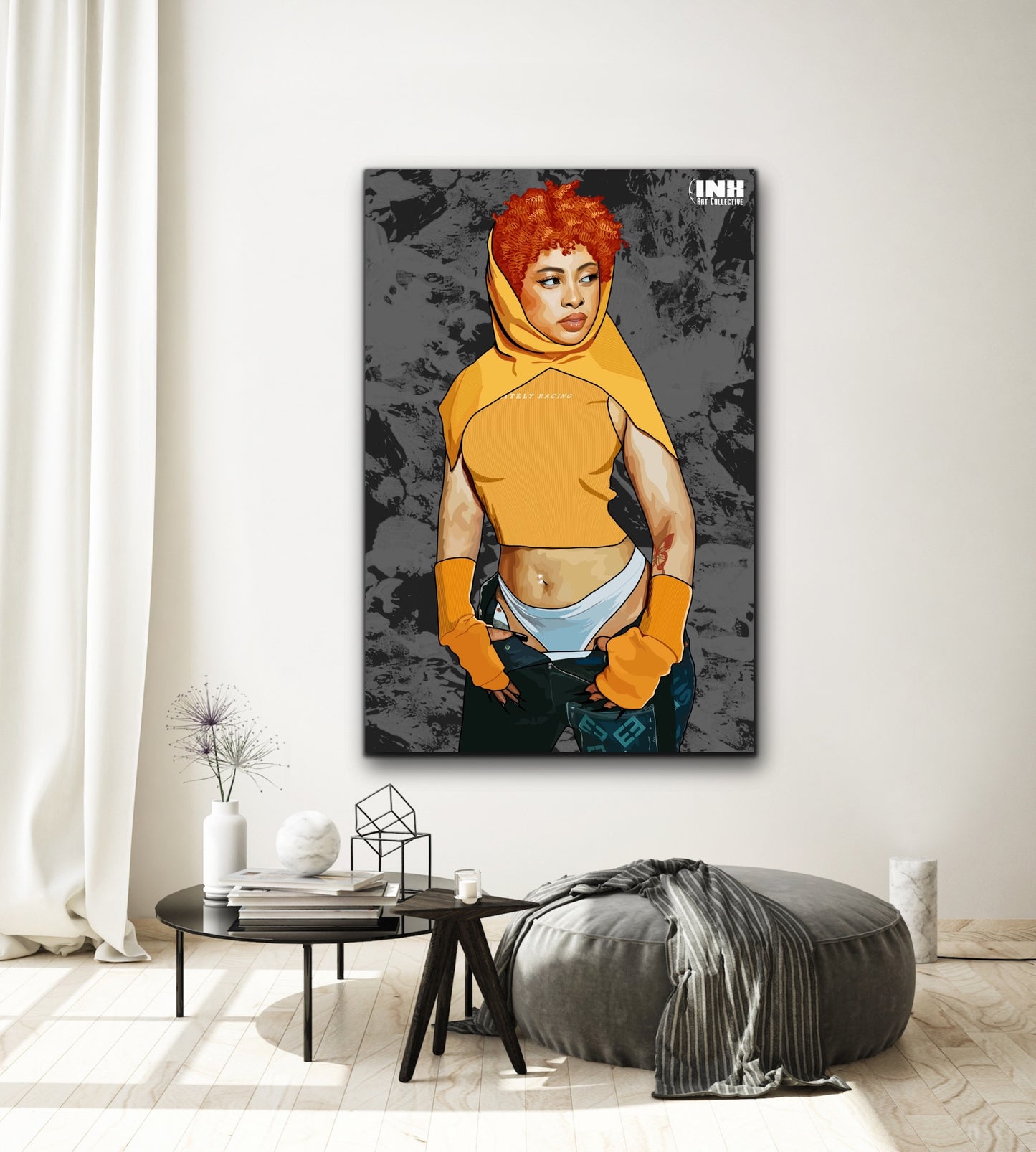 Hip Hop Princess Canvas Wall Art