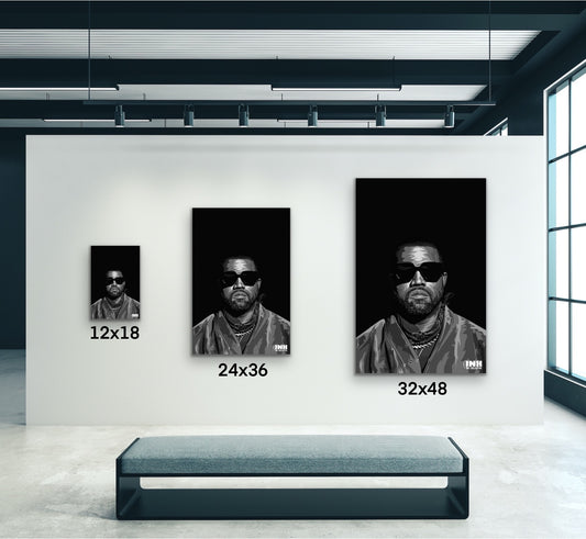 Monochrome Rap Canvas Wall Art