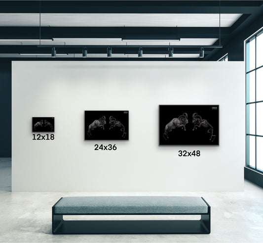 Duality Ram Canvas Wall Art