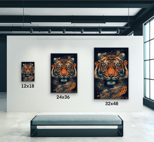 Fierce Tiger Canvas Wall Art