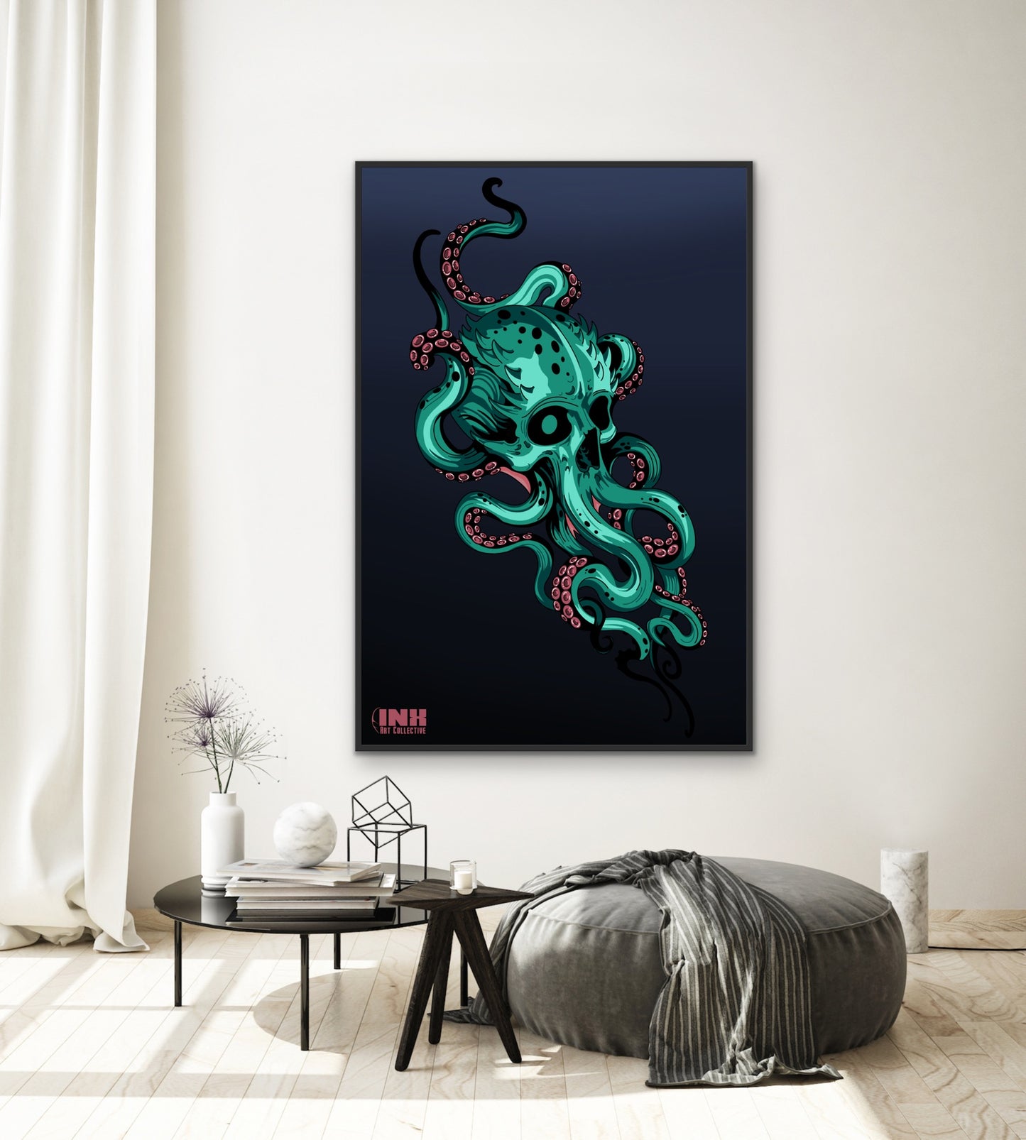 Cthulhu Skull Canvas Wall Art