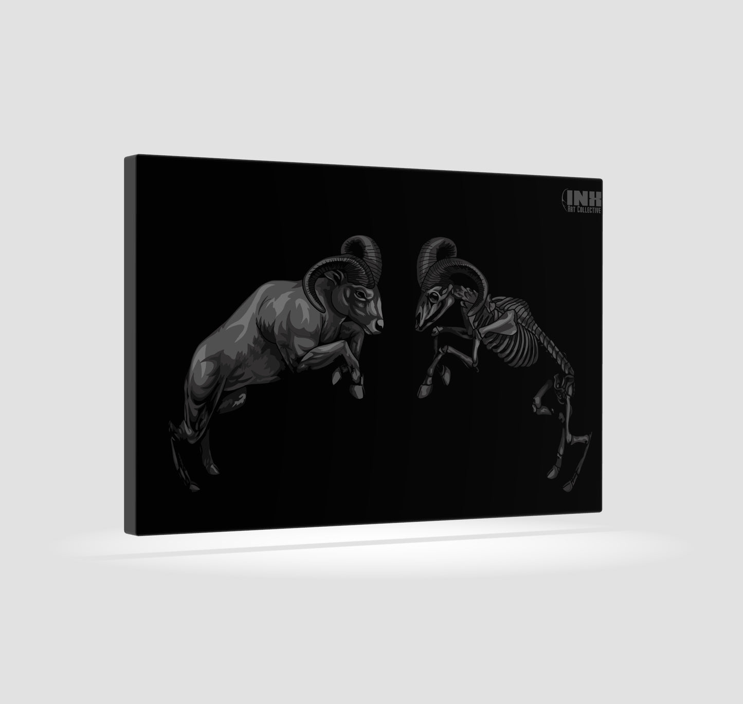 Duality Ram Canvas Wall Art
