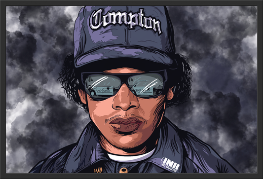 Compton Rap Icon Canvas Wall Art