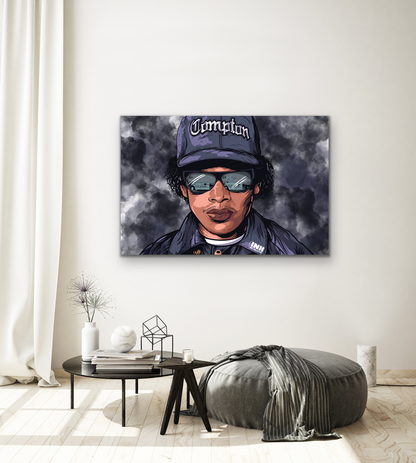 Compton Rap Icon Canvas Wall Art