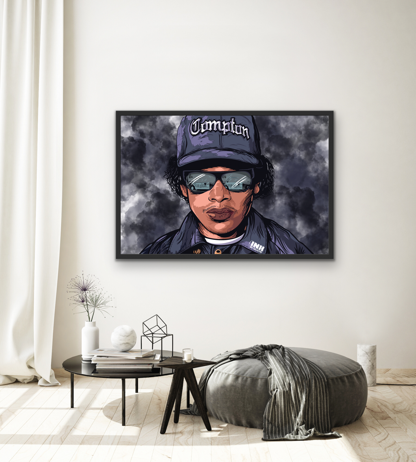 Compton Rap Icon Canvas Wall Art