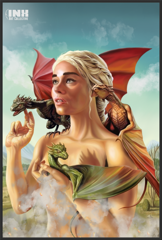Mother of Dragons Canvas Wall Art