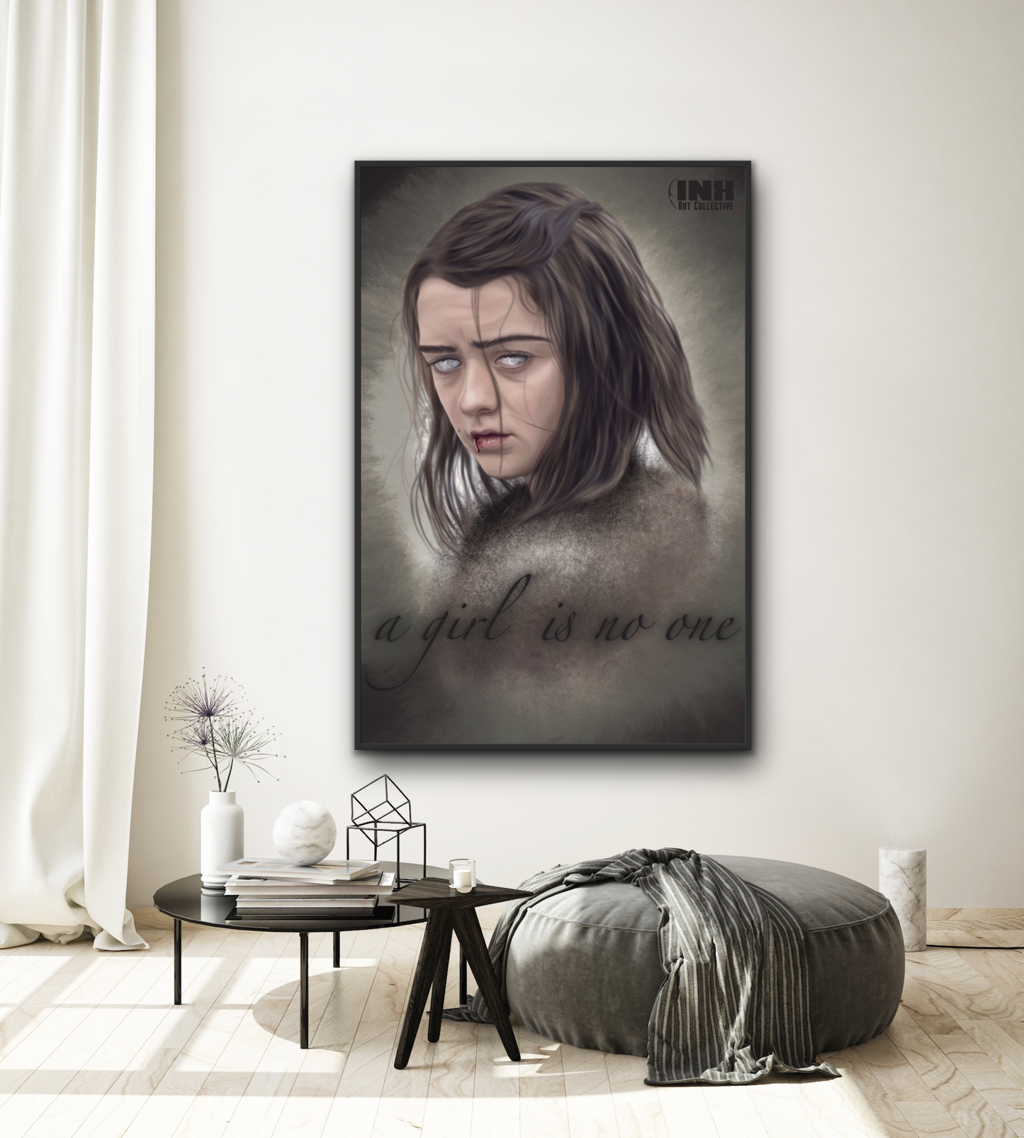 No One Fantasy Portrait Canvas Wall Art