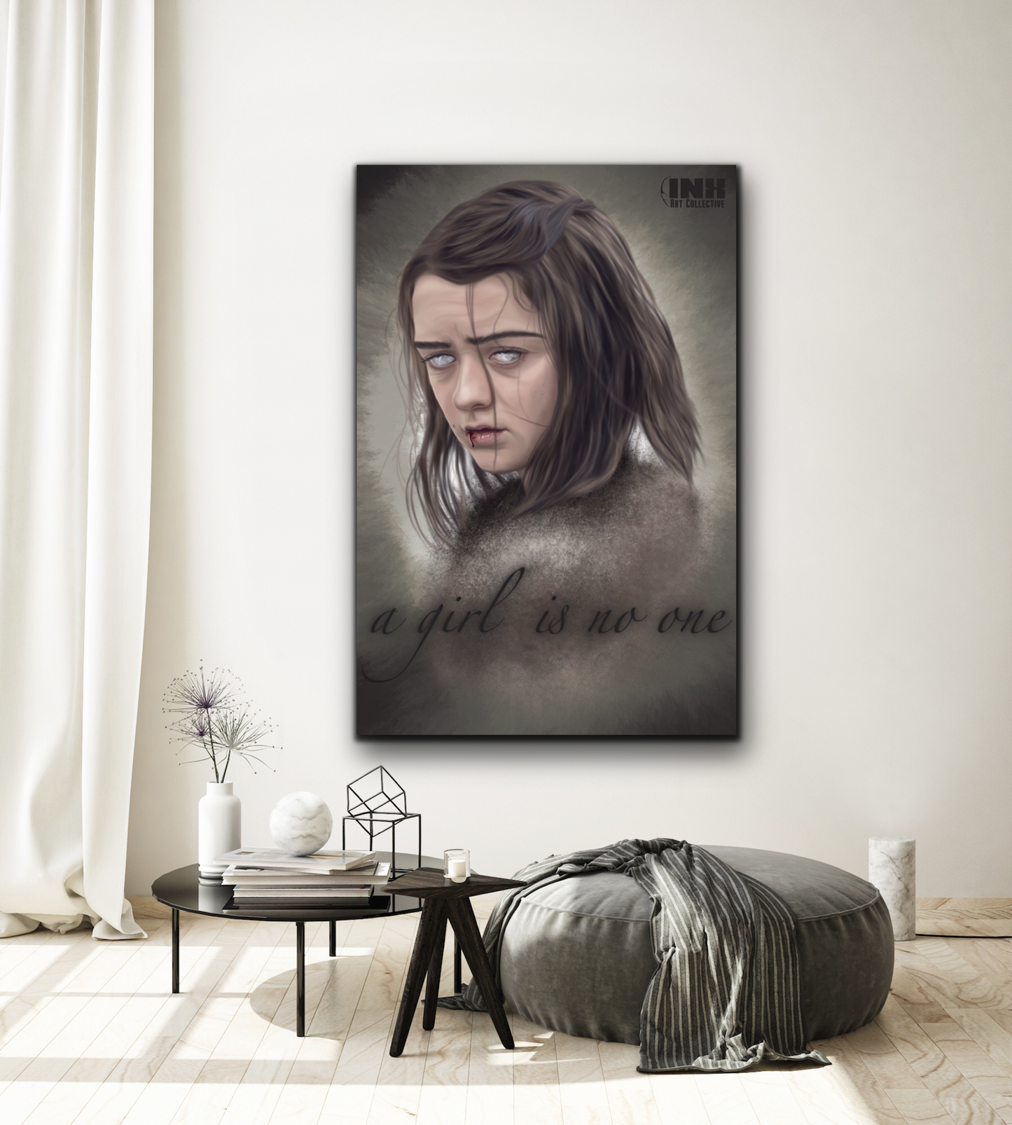 No One Fantasy Portrait Canvas Wall Art