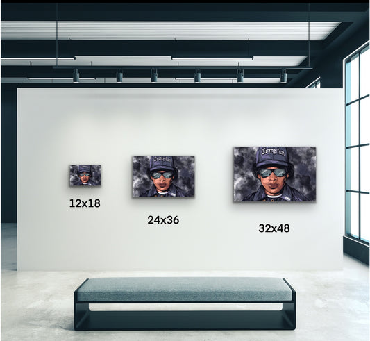 Compton Rap Icon Canvas Wall Art