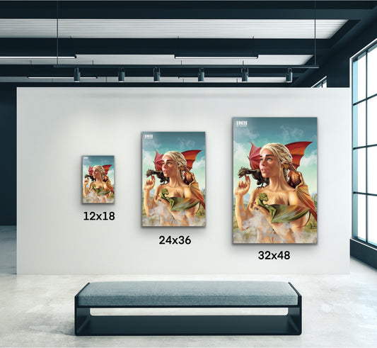 Mother of Dragons Canvas Wall Art
