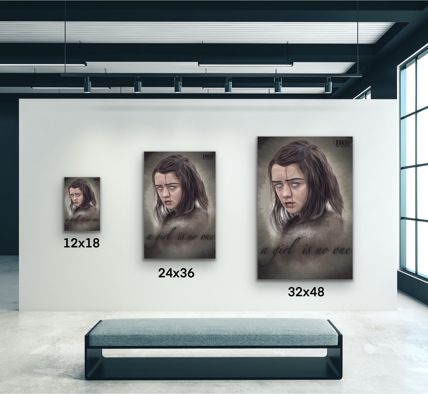 No One Fantasy Portrait Canvas Wall Art