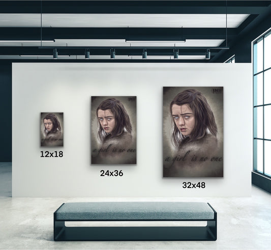 No One Fantasy Portrait Canvas Wall Art