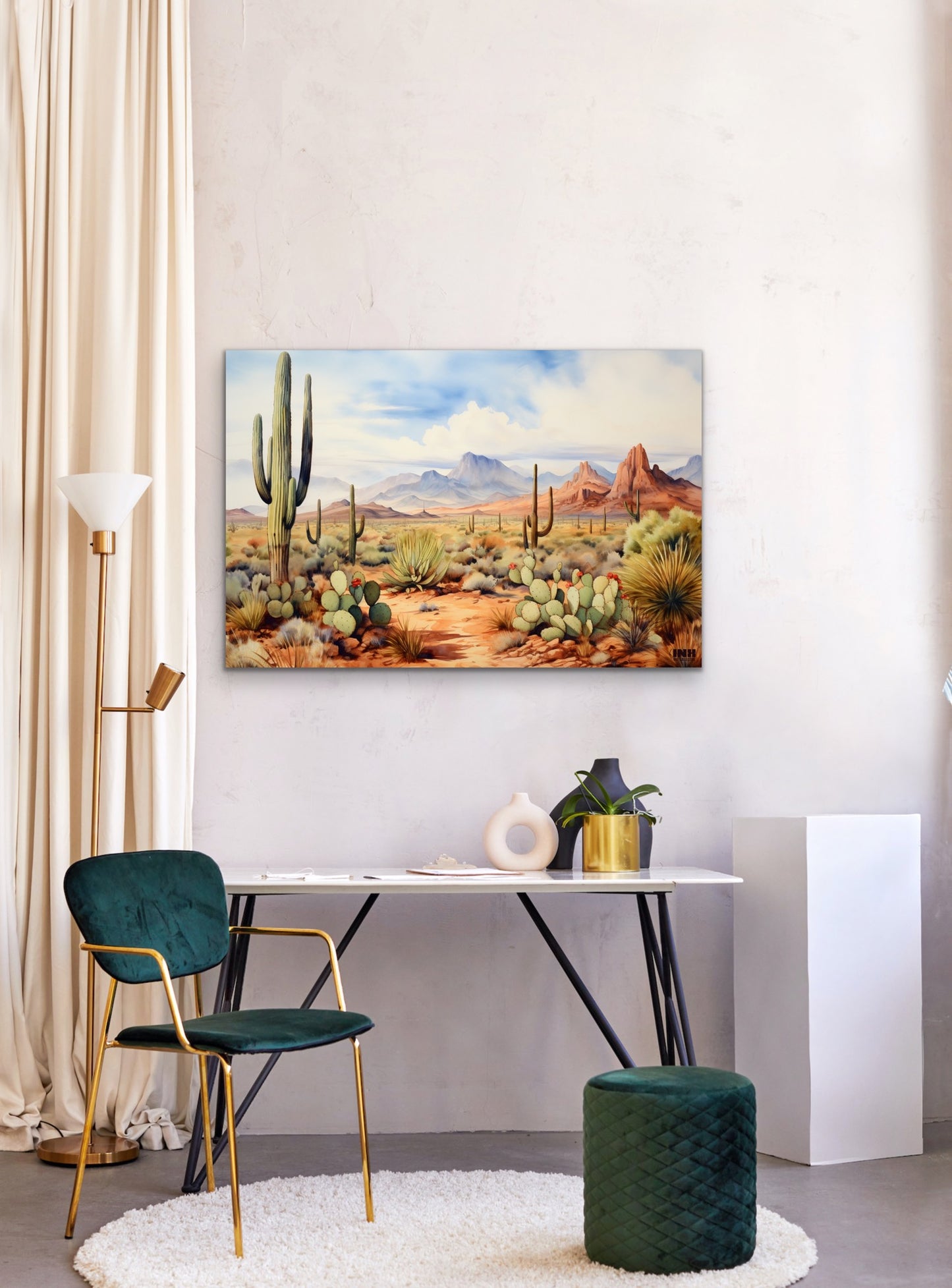 Cactus Field Canvas Art