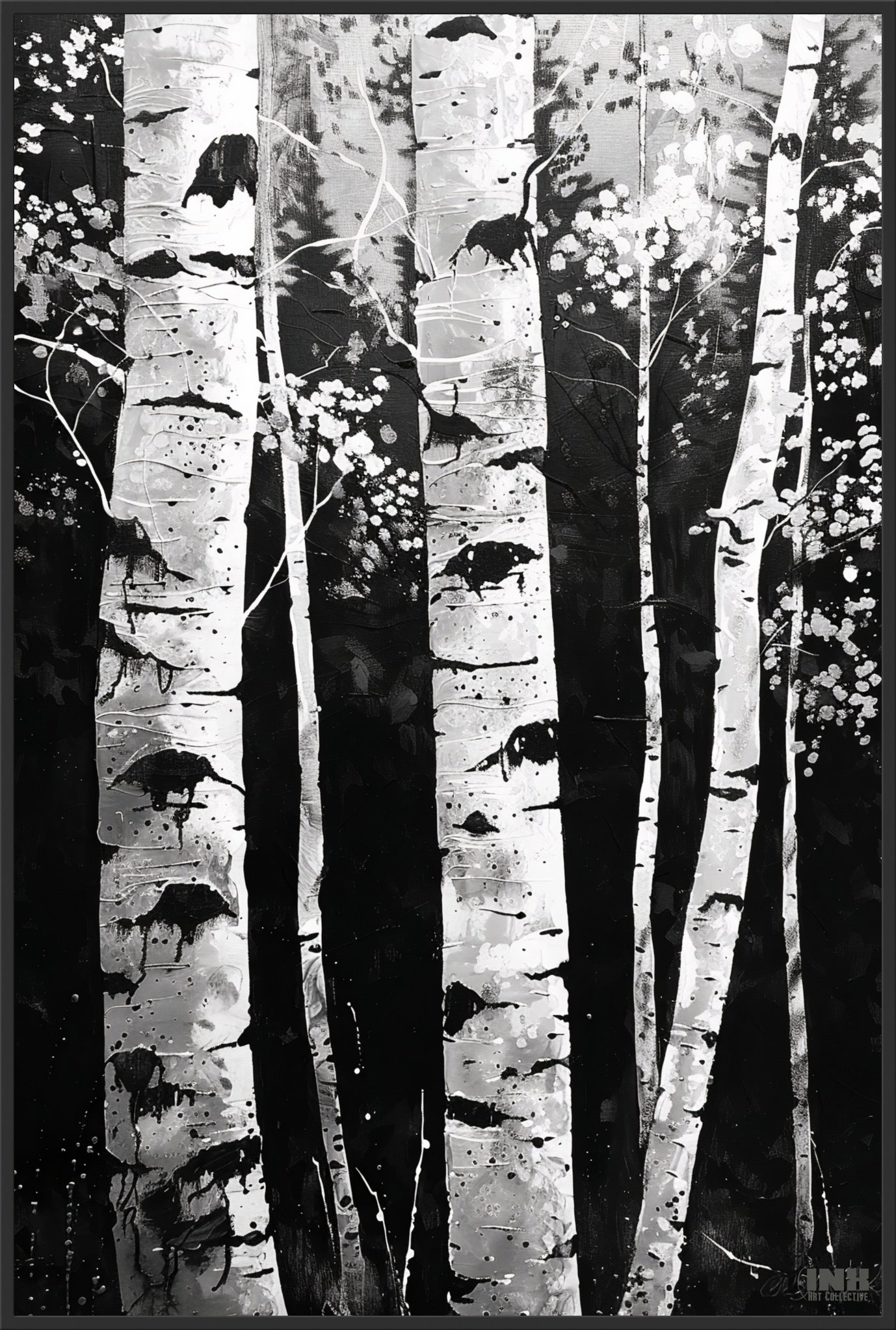 White Birch Tree Canvas Art