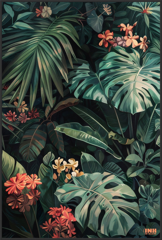 Jungle Foliage Canvas Art