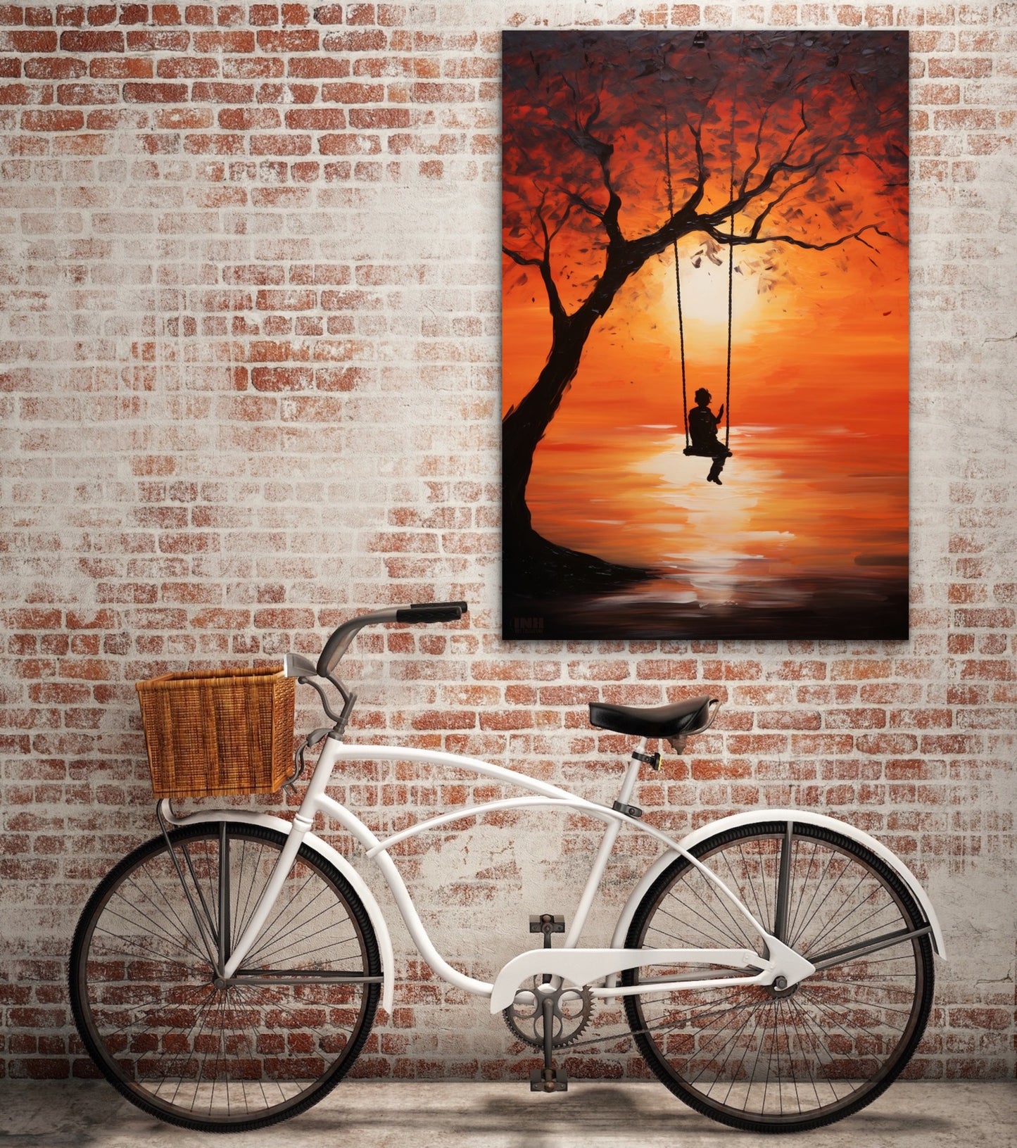 Swinging in the Sunset Canvas Art