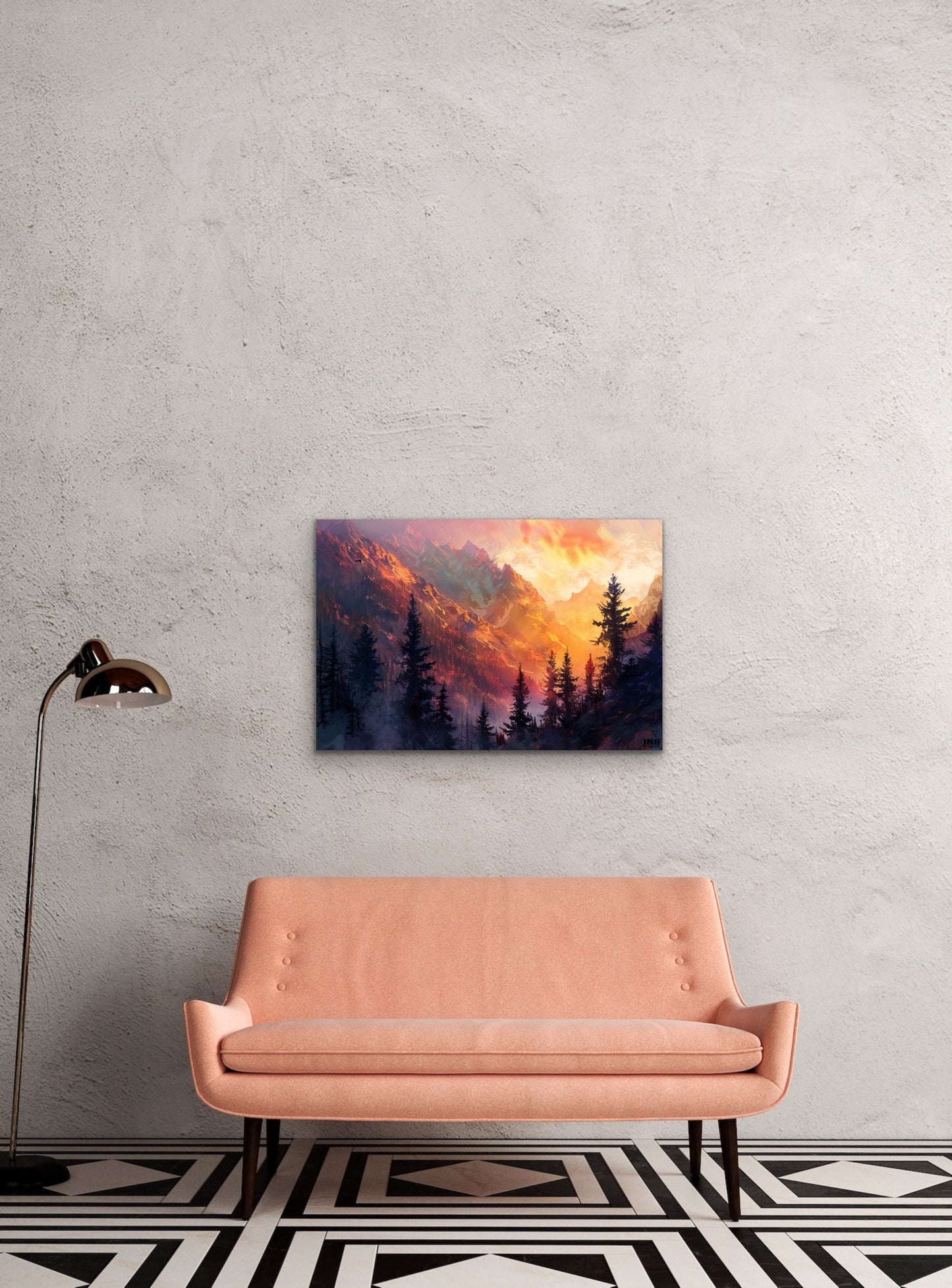 Mountain Sunset Canvas Art