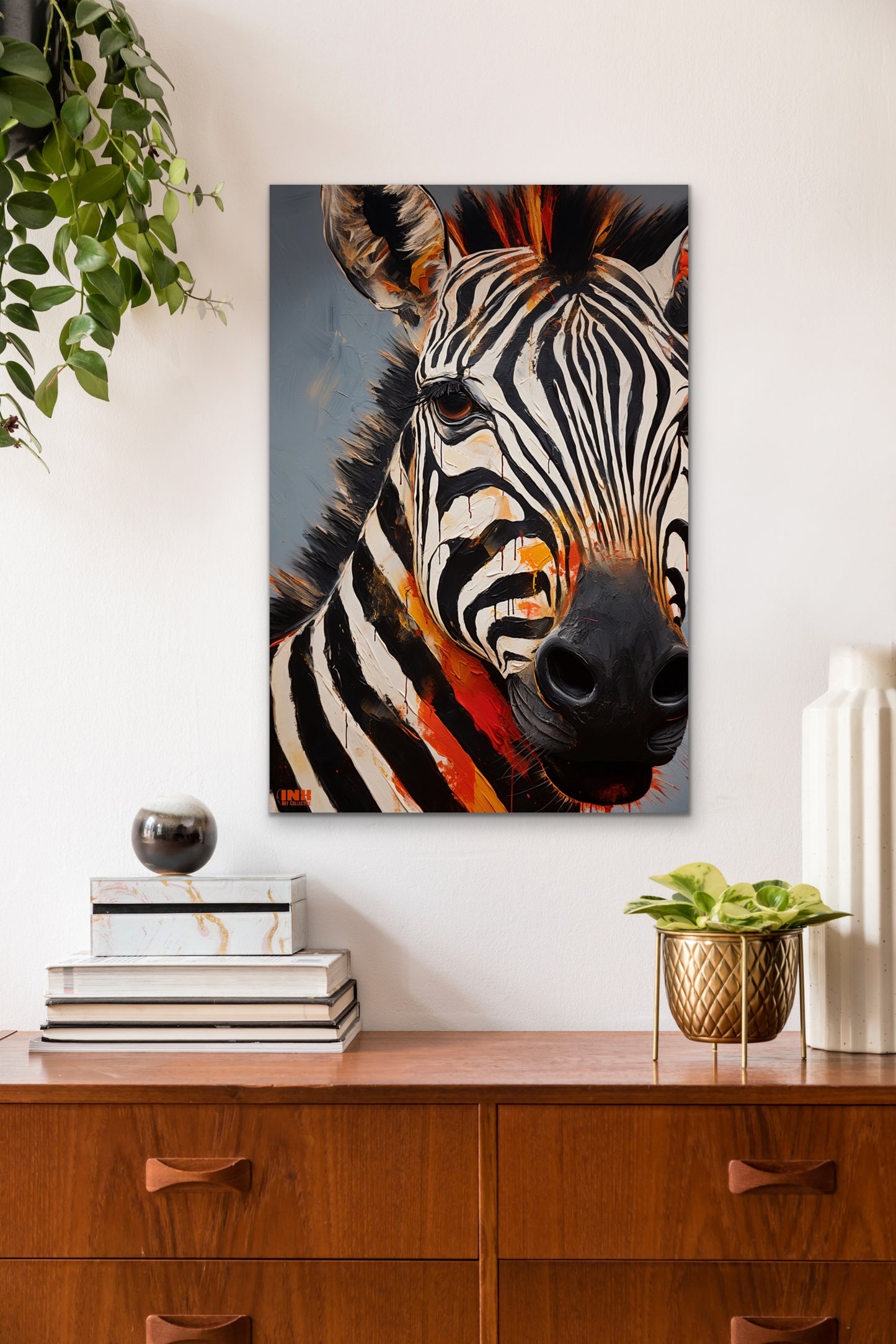 Zebra Canvas Art