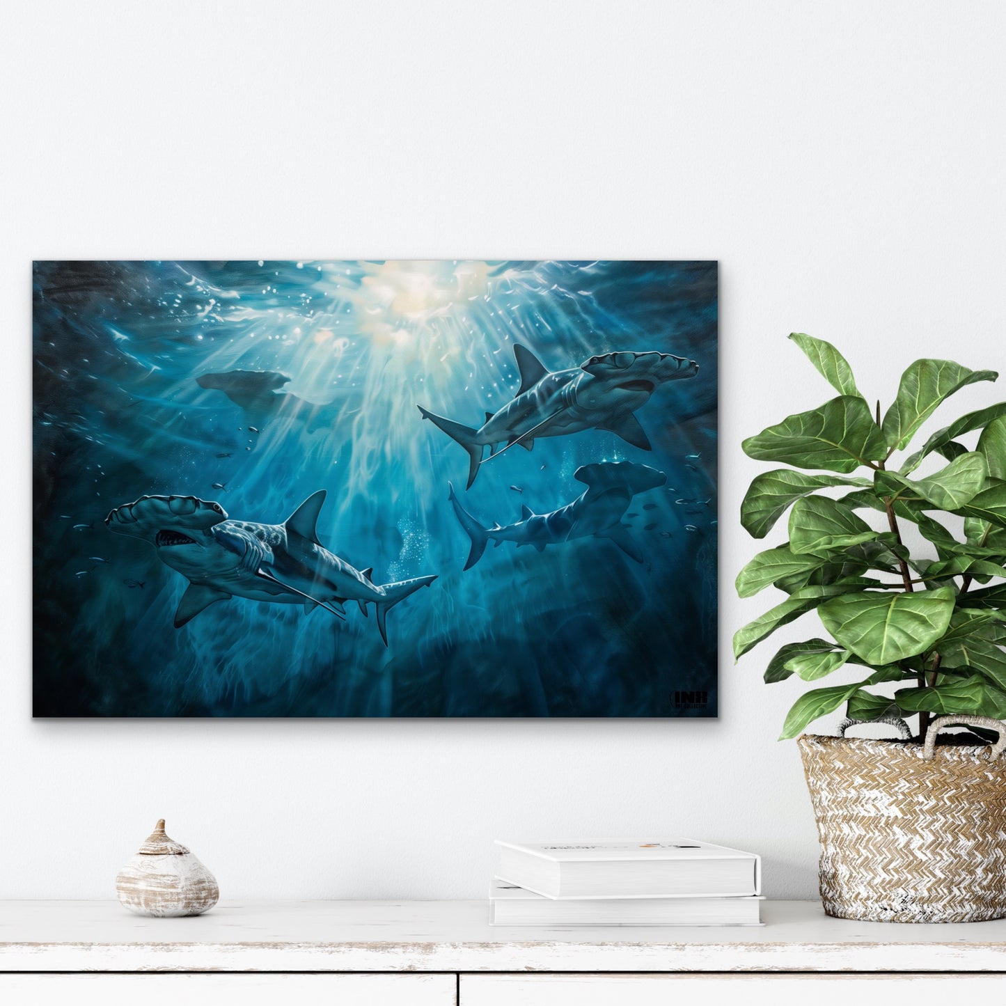 Hammerhead Sharks Canvas Art