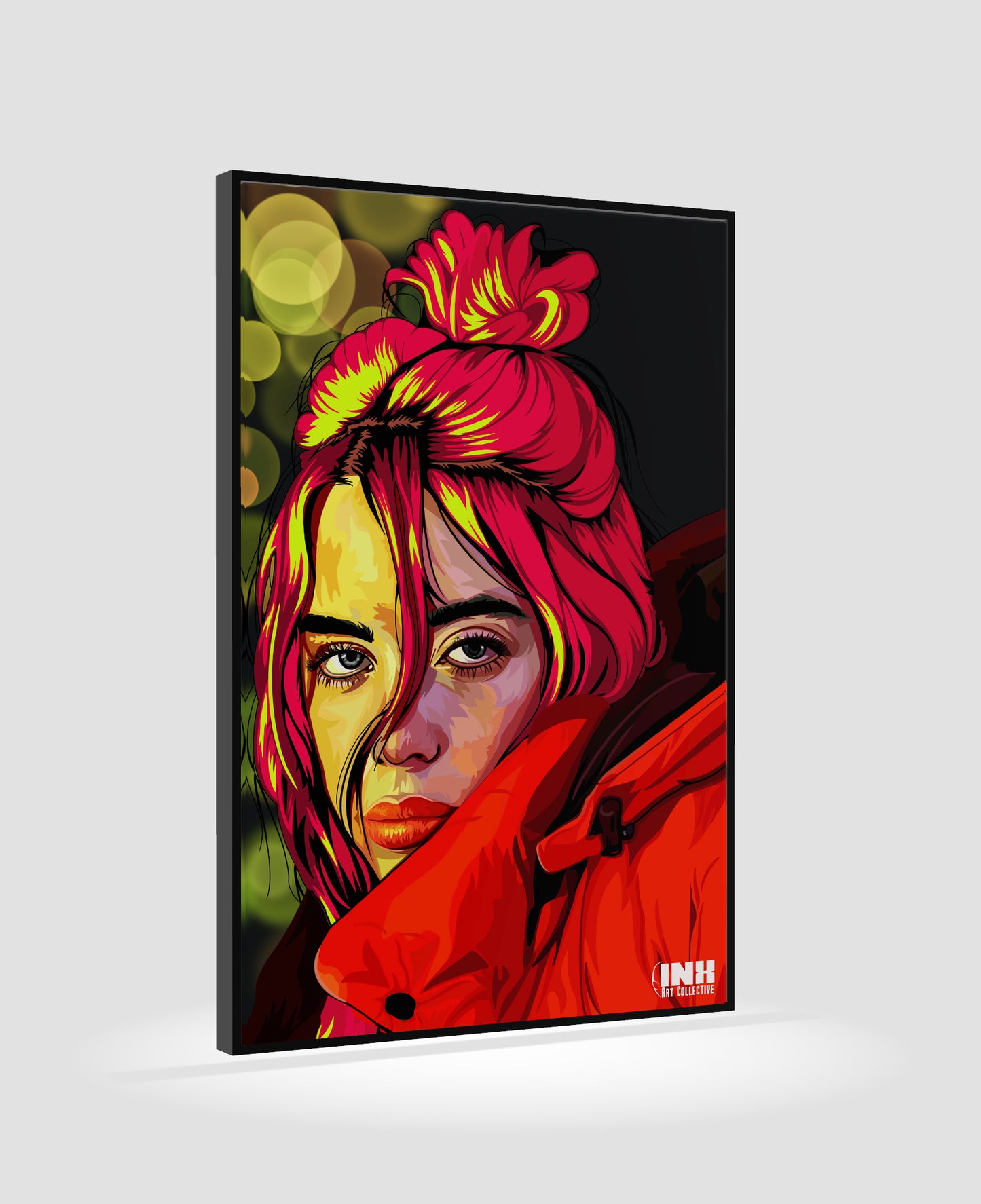 Poster for Sale avec l'œuvre « ILLUSTRATION EN VINYLE DE BILLIE EILISH » de  l'artiste LINNEAWALLSTEN