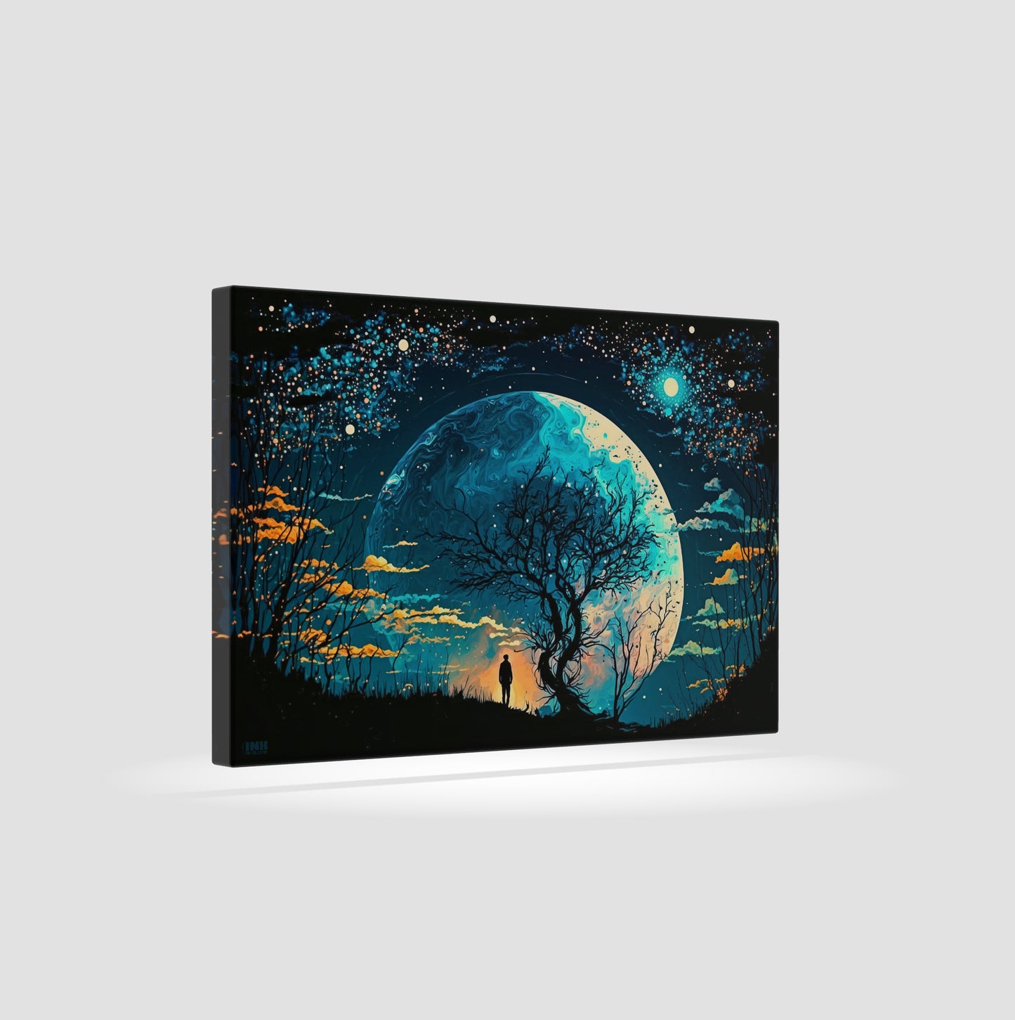 Starry Night Sky Canvas Art