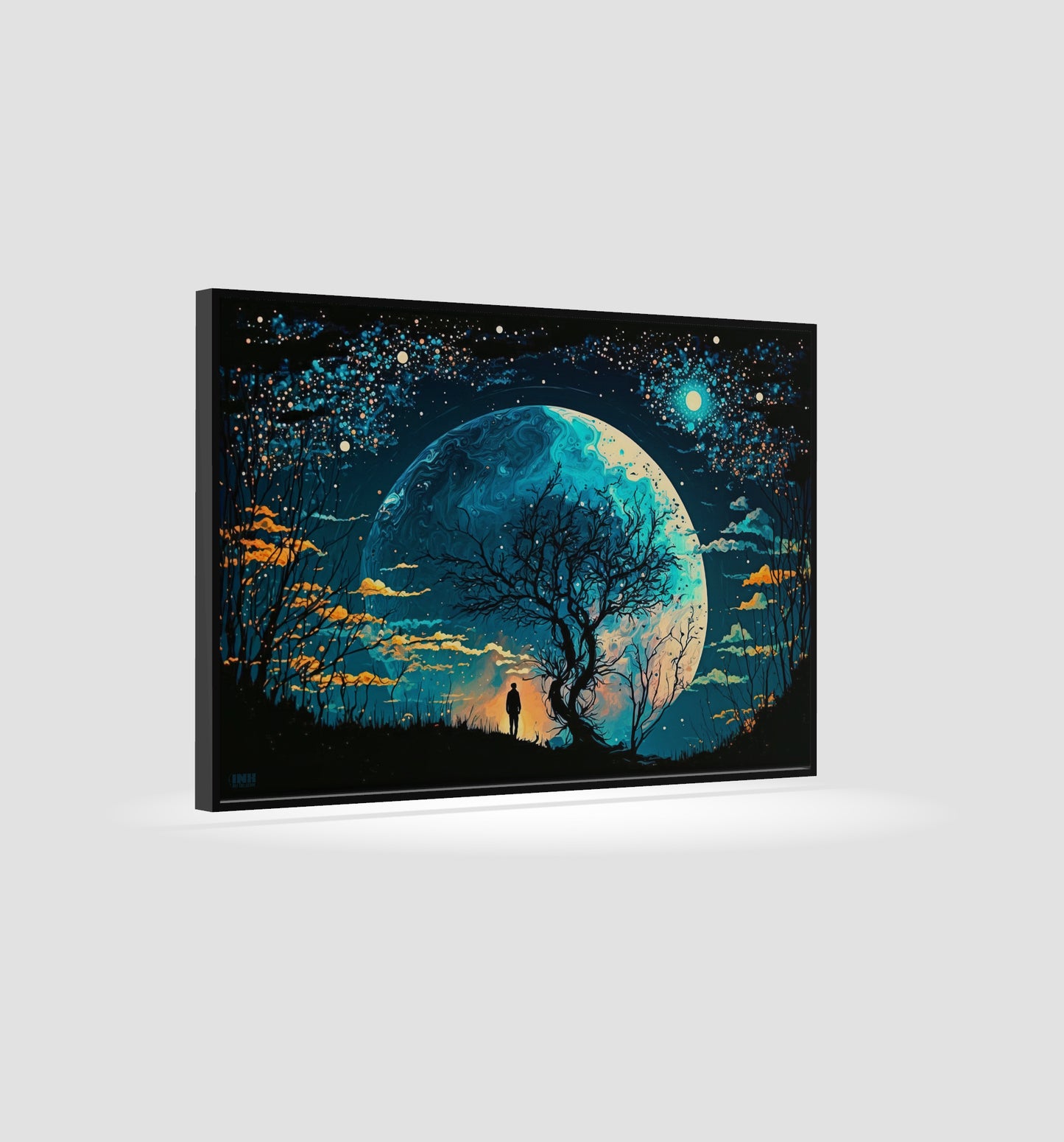 Starry Night Sky Canvas Art