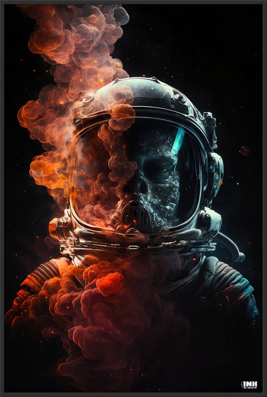 Astronaut in Outer Space Canvas Art