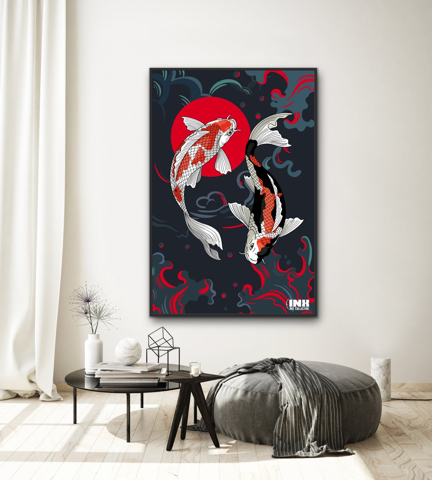 Koi Fish Canvas Art – Inx Art Collective