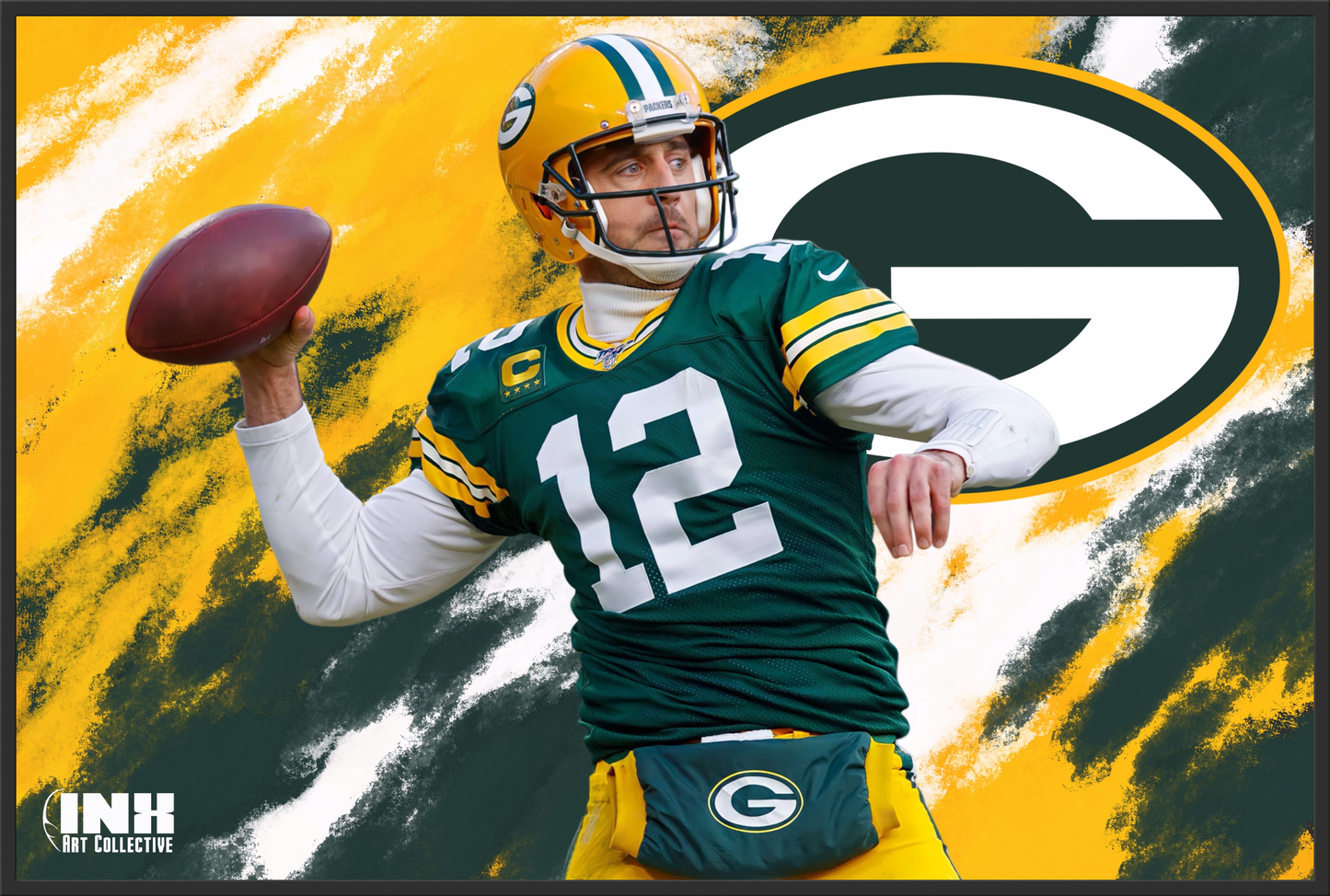 Aaron Rodgers Canvas Art