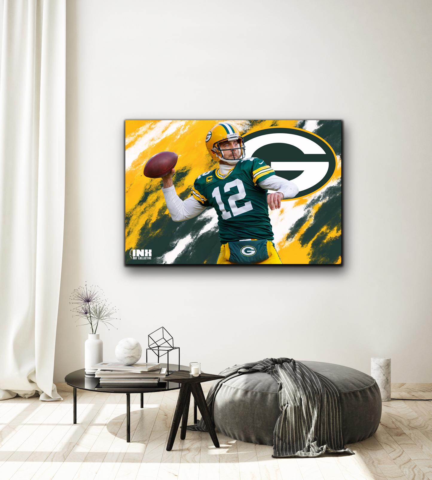 Aaron Rodgers Canvas Art