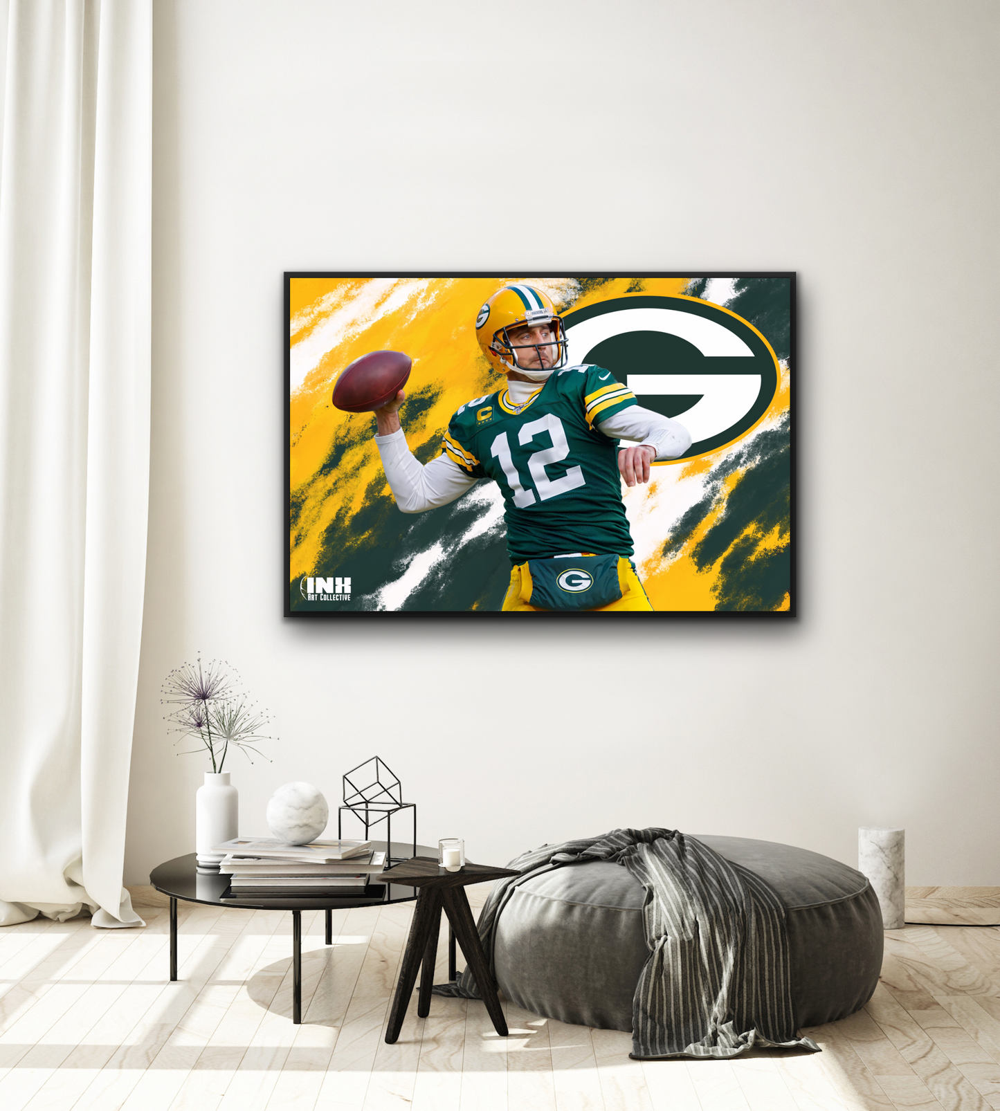 Aaron Rodgers Canvas Art