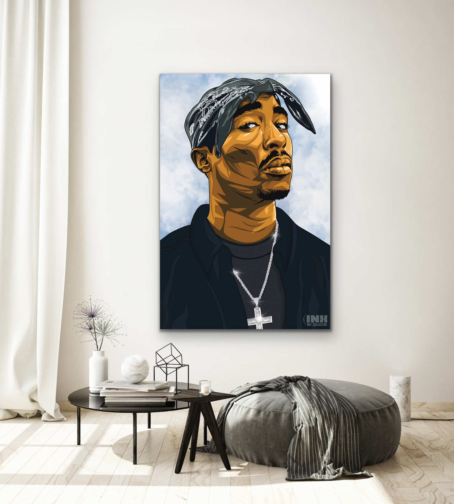 Tupac Canvas Art